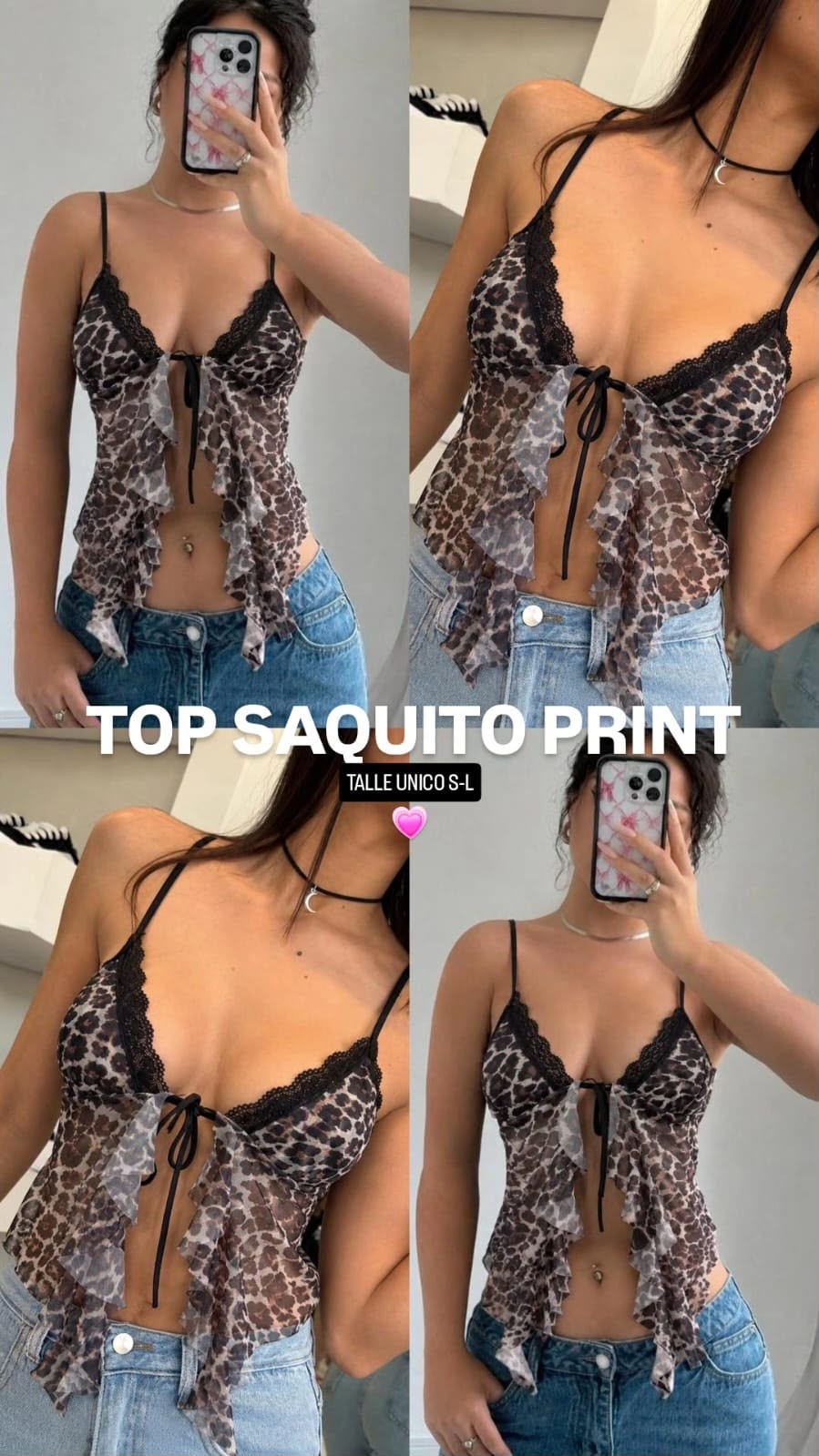 Top Puntilla Print - Imagen 3
