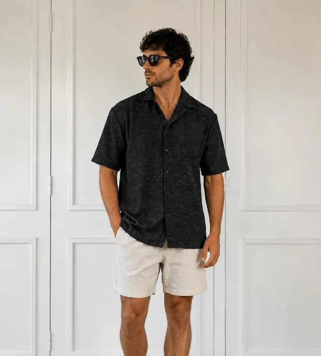 Camisa  Oversize Lino Vintage