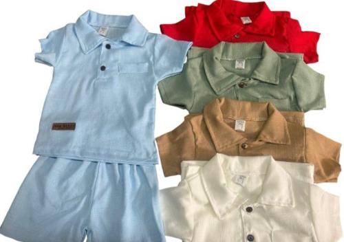 Conjunto de Lino Bebe con Chomba 2 al 6