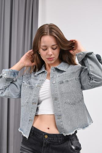 Campera Jean con Piedras - Miniatura 3