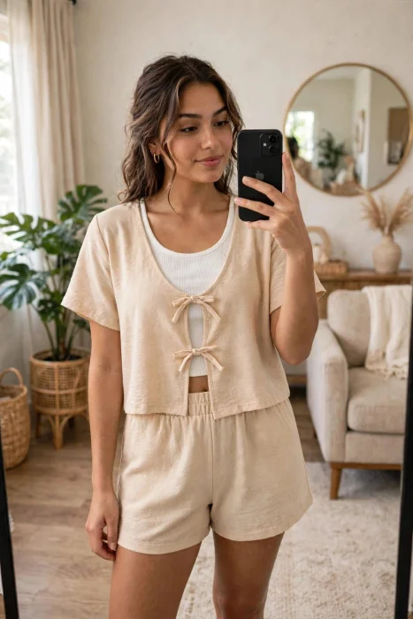 Remera y Shorts (conjunto  de Lino Cey)