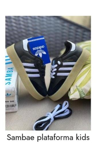 Zapatillas Importadas Infantil (de Ñiños) Samba Negro