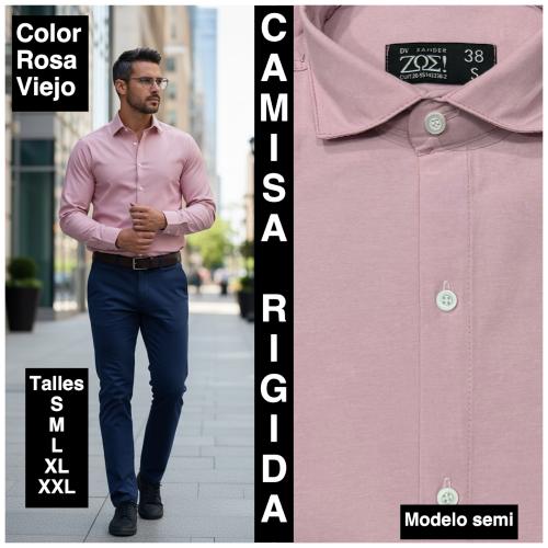 Camisas Lisas Rigidas  Modelo  Semi - Miniatura 2