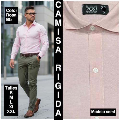 Camisas Lisas Rigidas  Modelo  Semi - Miniatura 4