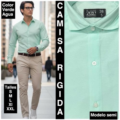 Camisas Lisas Rigidas  Modelo  Semi - Miniatura 7