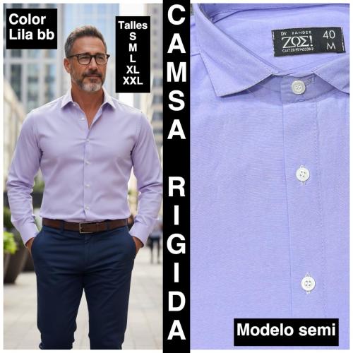 Camisas Lisas Rigidas  Modelo Semi - Miniatura 4
