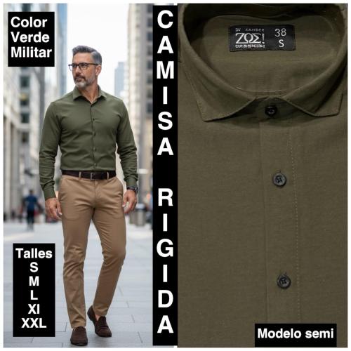 Camisas Lisas Rigidas  Modelo Semi - Miniatura 5