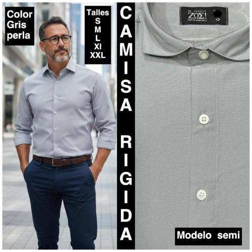 Camisas Lisas Rigidas  Modelo Semi