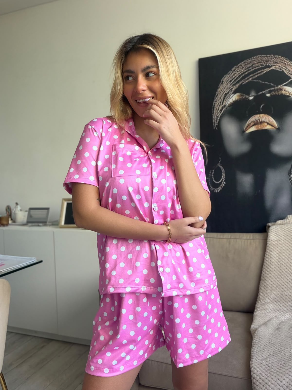 Pijamas Camisa Shorts - Imagen 7