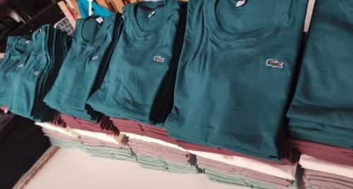 Remeras Lacos  Algodon y Logo Bordado