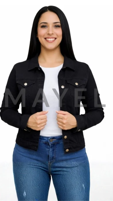 Campera Negro Elastizado