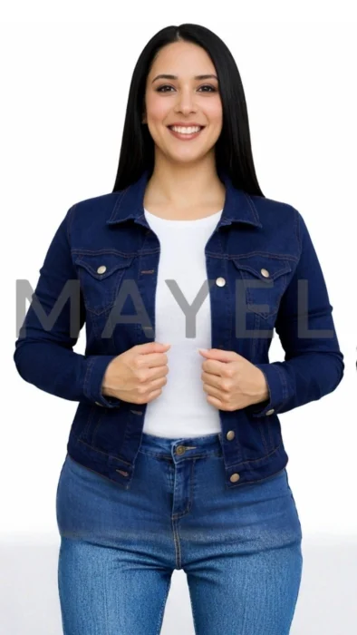 Campera Azul Elastizado