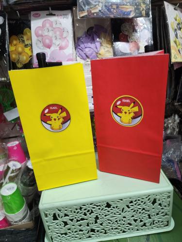 Bolsas de Papel Madera de Colores a Su Elección para  Personalizar con Stiker - Miniatura 2