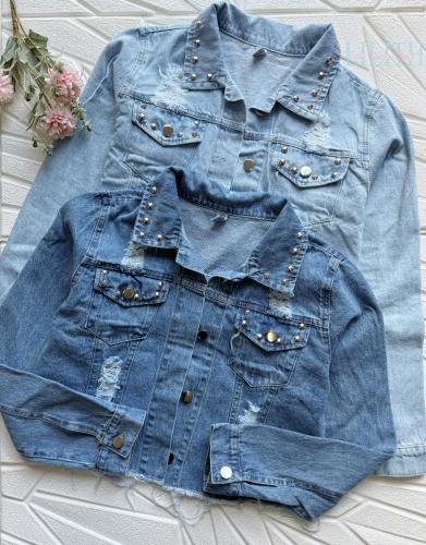 Campera Jeans C/tachas