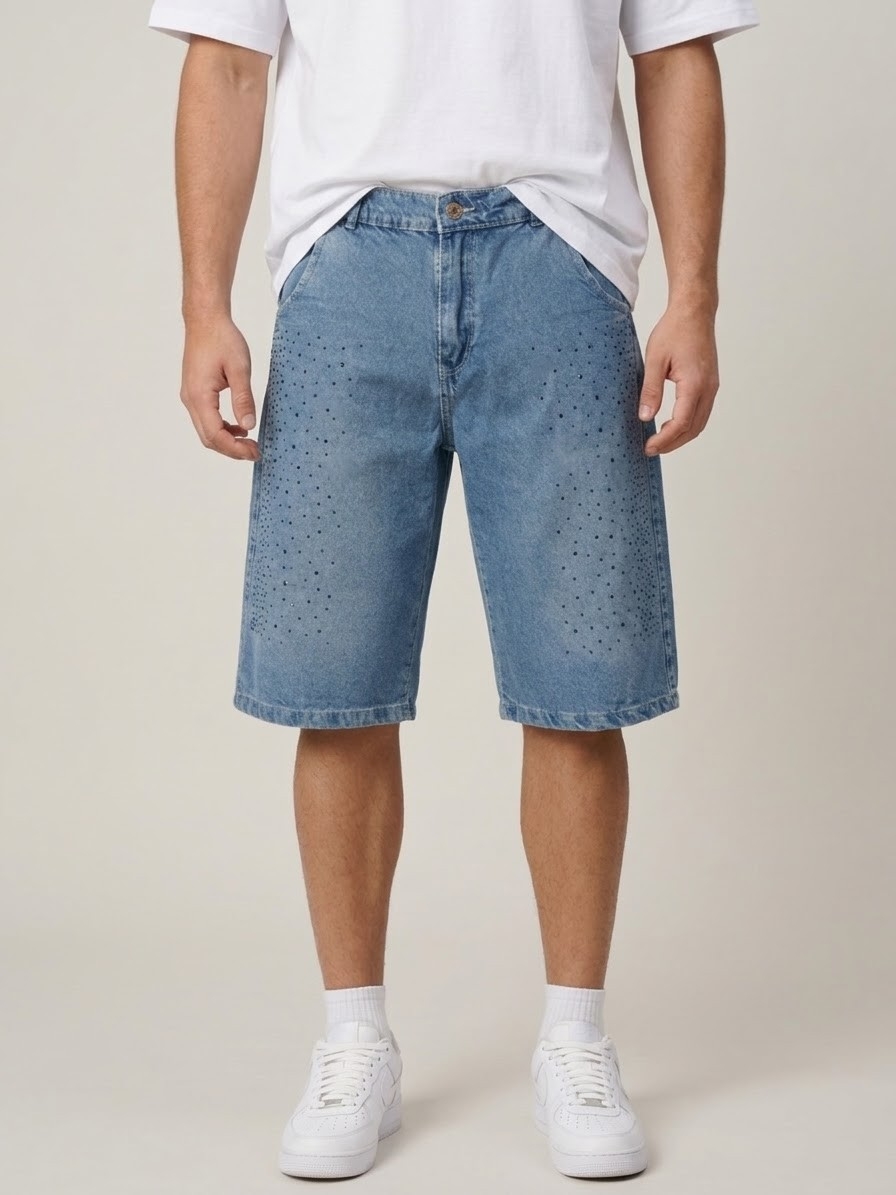 Bermuda Baggy C/strass de Hombre - Imagen 2