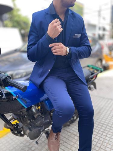 Traje de Hombre Gabardina Elastizado - Miniatura 5