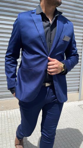 Traje de Gabardina Entallado de Hombre