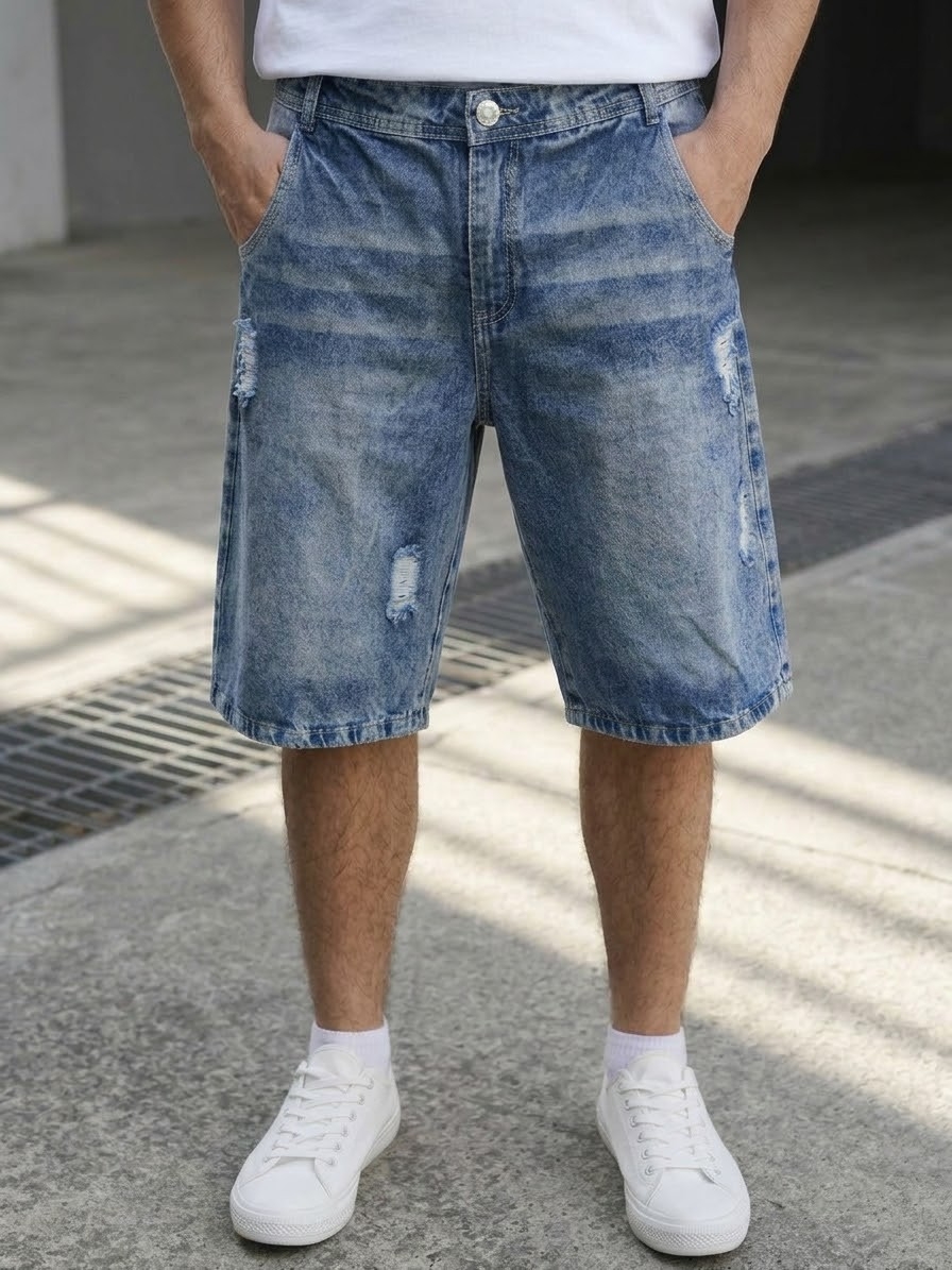 Bermuda Baggy C/roturas Hombre - Imagen 2