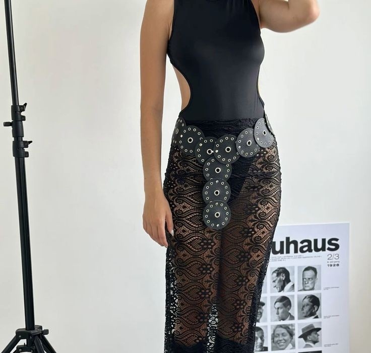Cinto Faja Circulos Tachas - Imagen 2