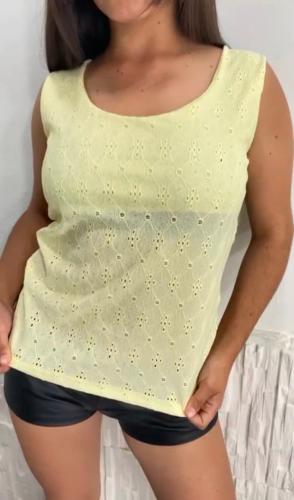 Musculosa de Broderie