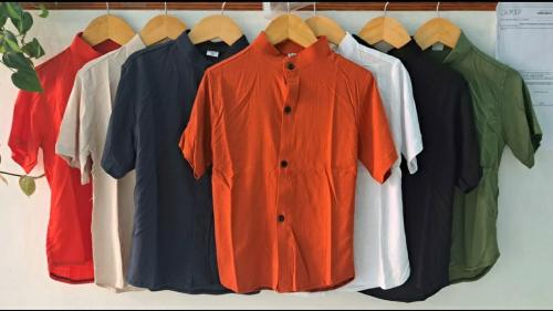 Camisa  de Lino Elastizado de Nene