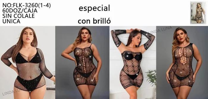 Vestido y Body con Strass