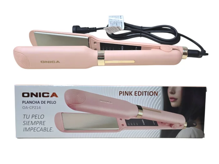 Plancha Cabello Profesional Onica Ceramica Temperatura  (oa-cp214)
