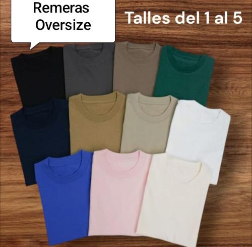 Remeras Oversize Lisas Algodón  Premium 20/1 - Miniatura 3