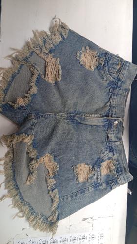 Short Jean Roturas Oxido Mujer Pantalon Corto Rasgado Desgastado Mayoristas Hotsale