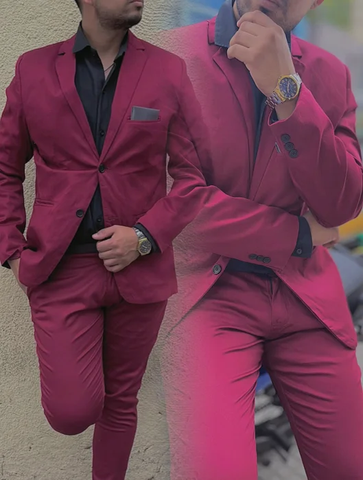 Traje de Gabardina Elastizado 2 Piezas