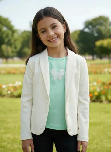 Blazer en Bengalina para Niñas