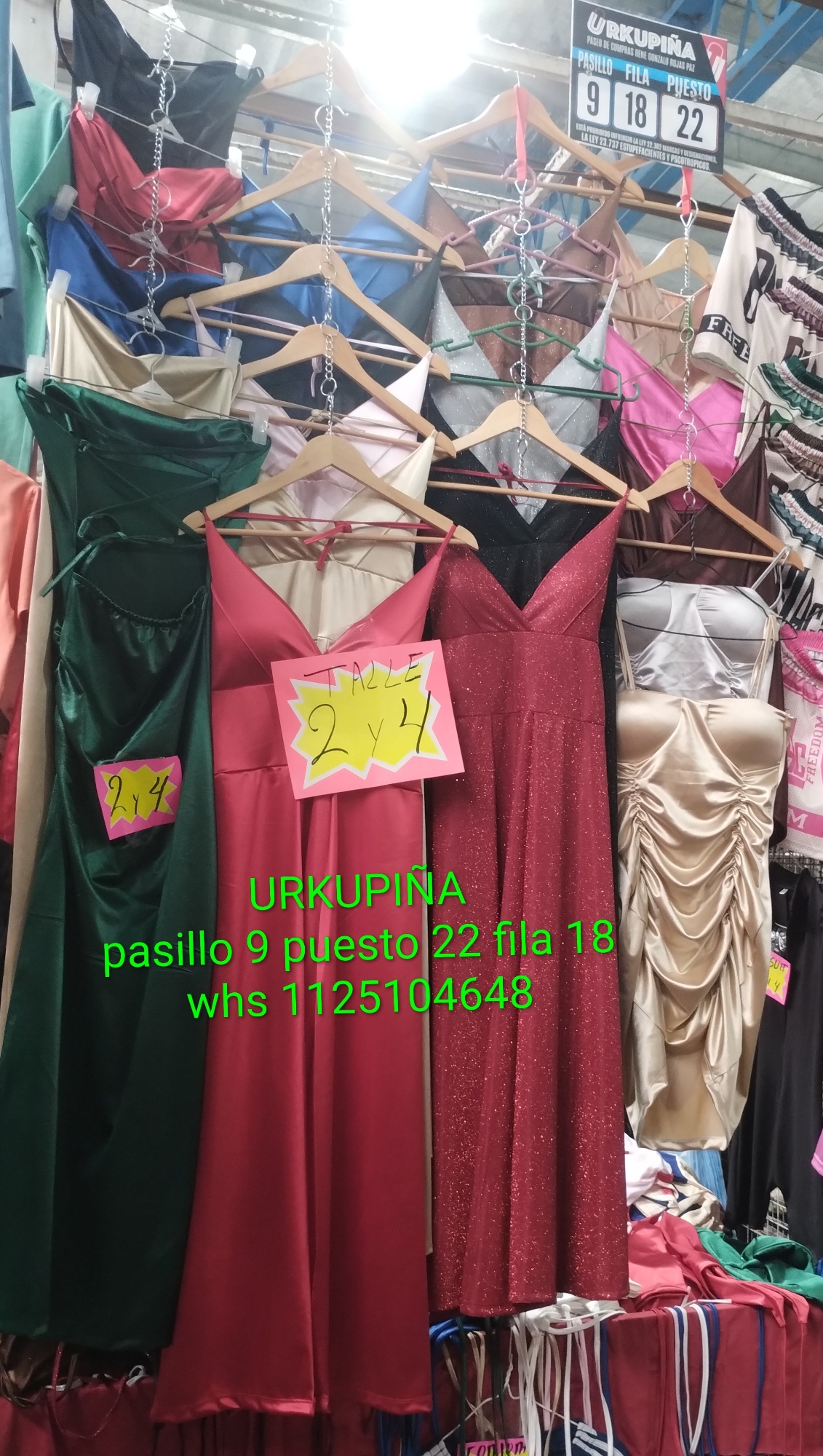 Vestido con Tajo 2 y 4 con Brillos - Imagen 2