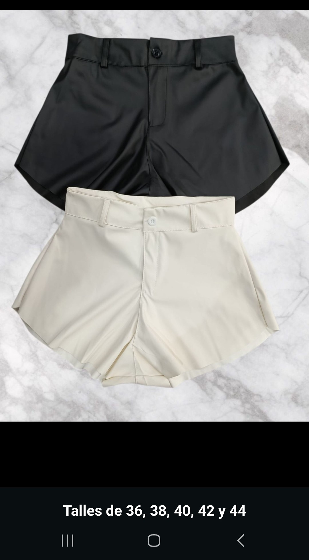 Short Engomado Acampanado - Imagen 2