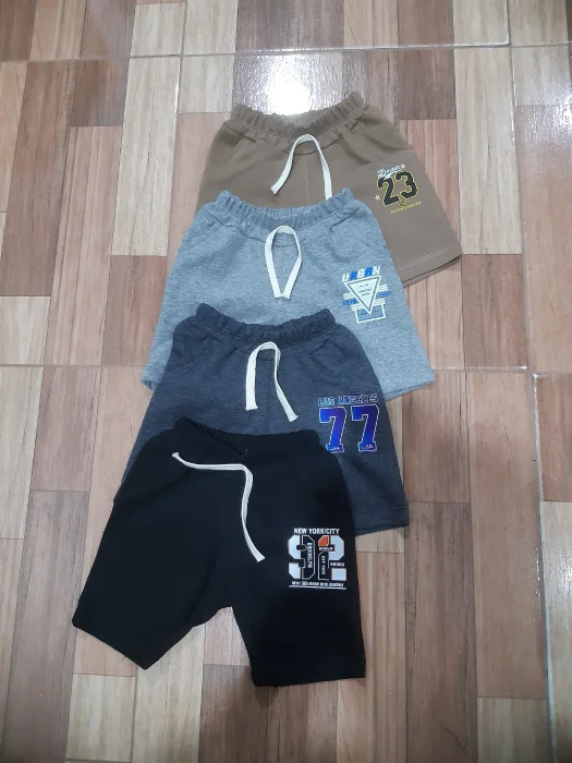 Short Rustico de Bebé Estampado Numeros
