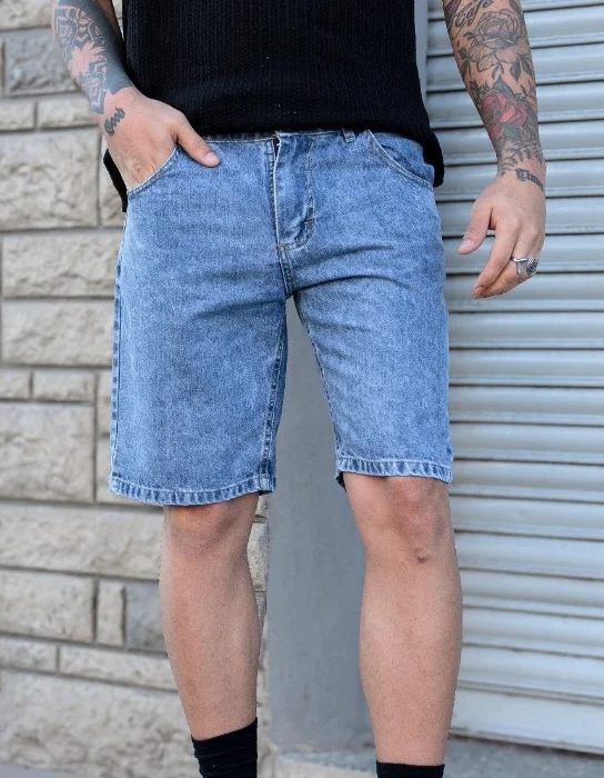 Bermudas Jeans Mom Nevado Liso