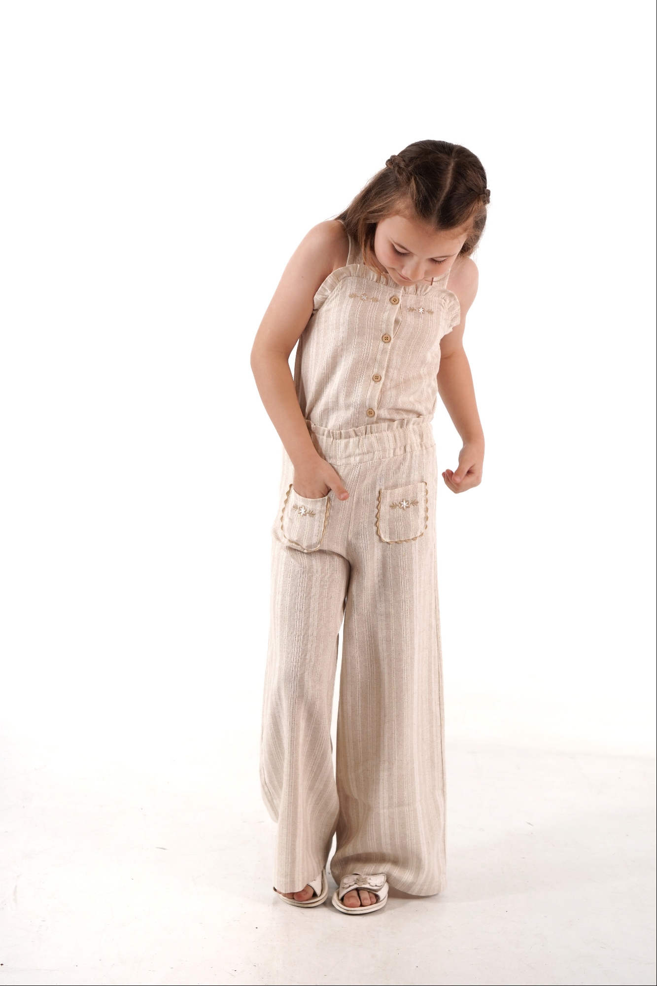 Pantalon+top de Lino. - Imagen 2