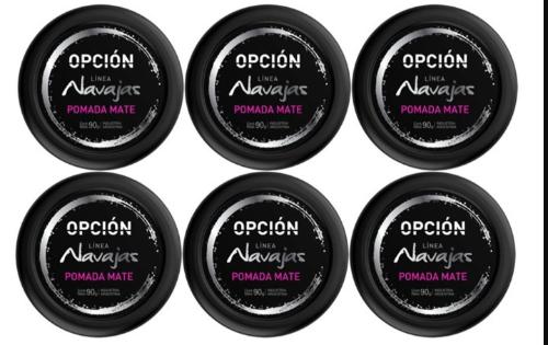 Caja 12 Pomadas Cera Mate Opción Línea Navajas Promo - Miniatura 1