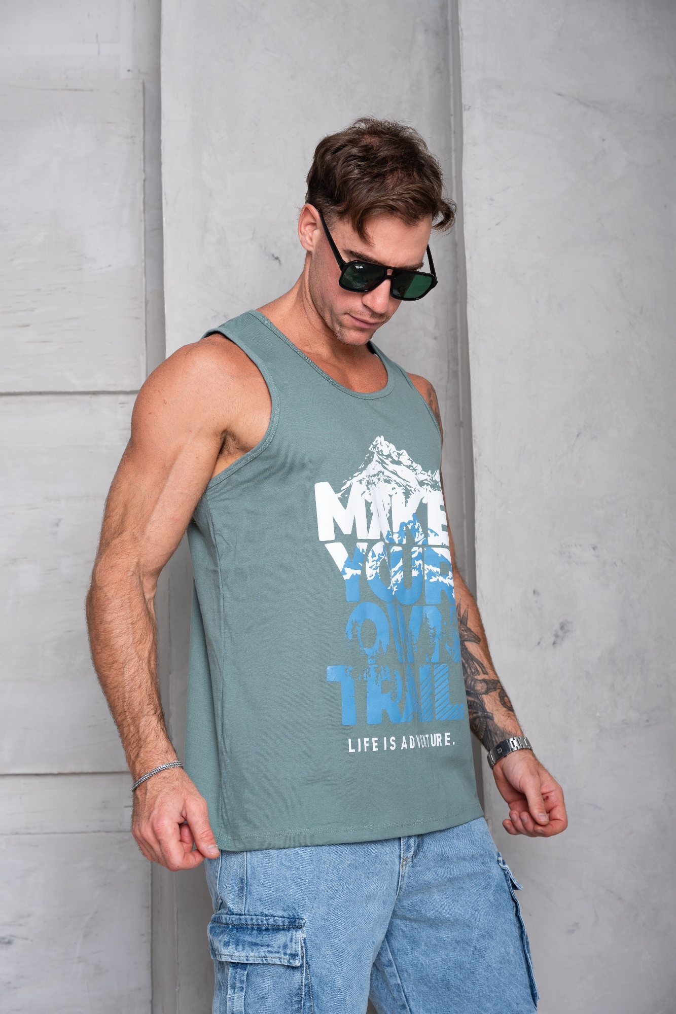 Musculosas Hombre Algodón Peinado - Imagen 9