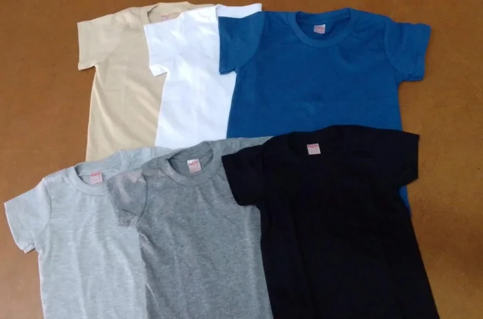 Remeras Lisas de Alg Peinado Bebe