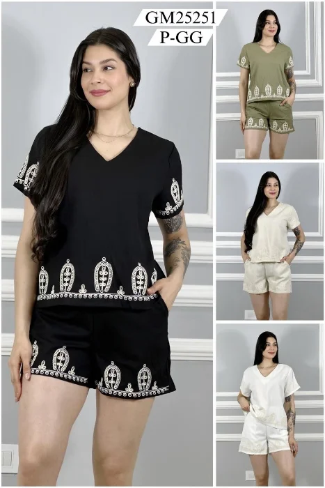 Conjunto Importado Brasilero Bordado