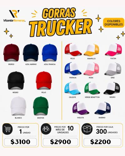 Gorras Traker Lisas