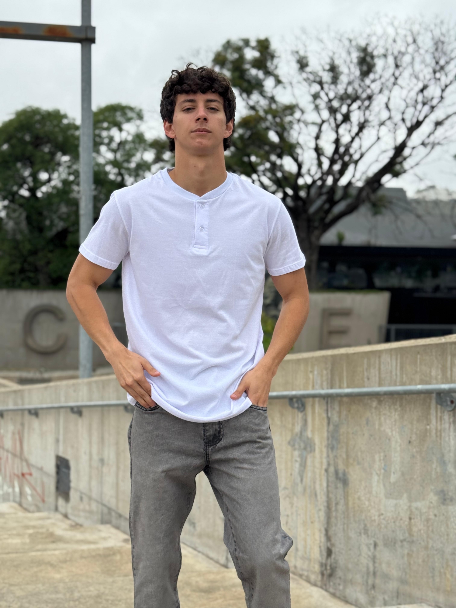 Remeras con Botón Algodón - Imagen 4