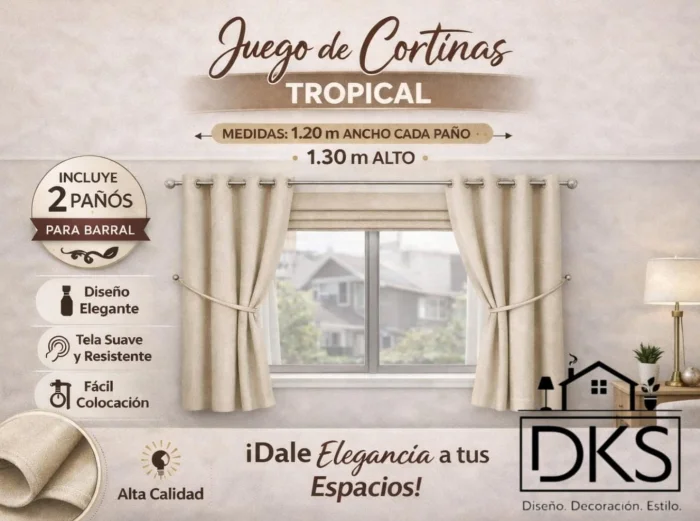 Cortina Tropical Corta