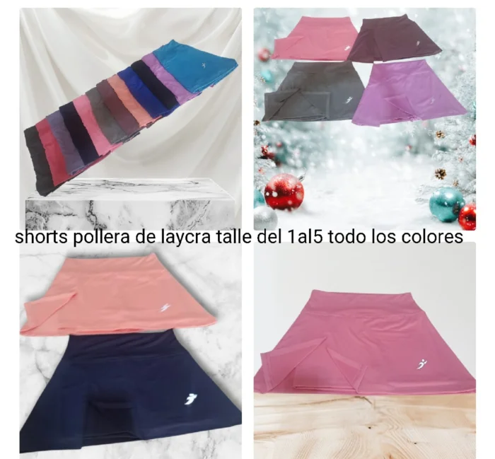 Shorts Pollera de Laycra