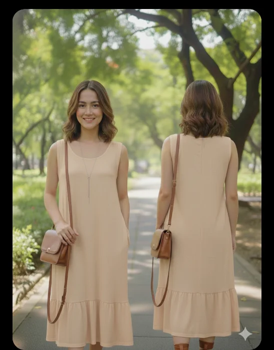 Vestido Lino Liso