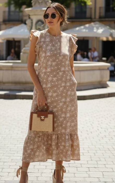 Vestido Largo Cey Estampado
