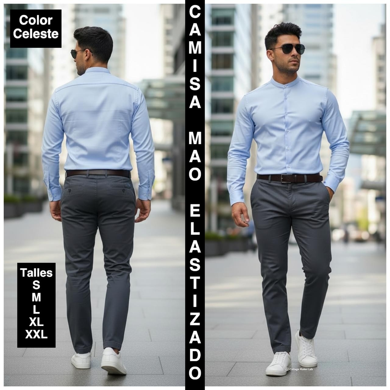 Camisa Cuello Mao Elastizado - Imagen 8