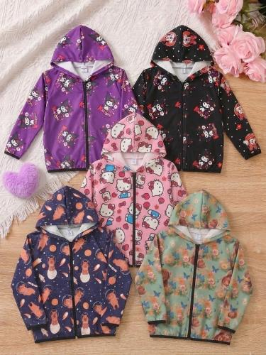 Campera Acetato Frizado de Nena