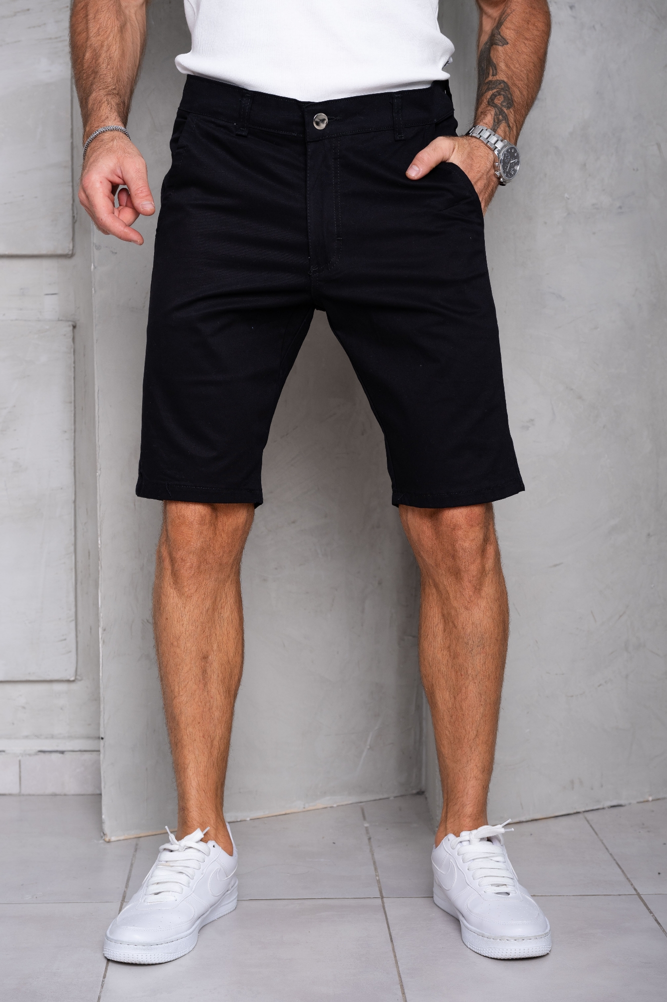 Bermudas Bermuds Bolsillo Chino Gabardina Elastizada - Imagen 3