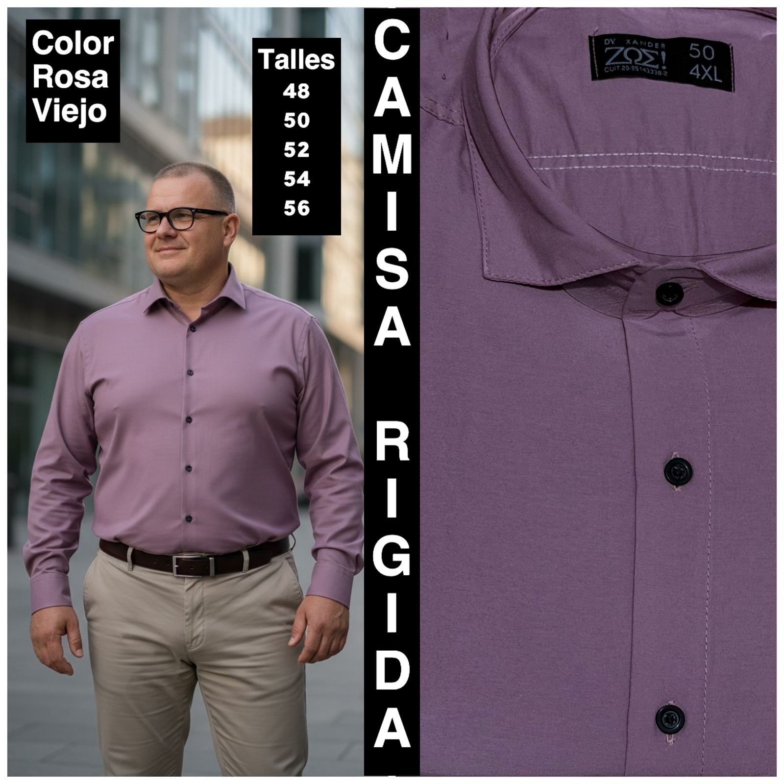Camisas Lisas Talles Especiales - Imagen 5